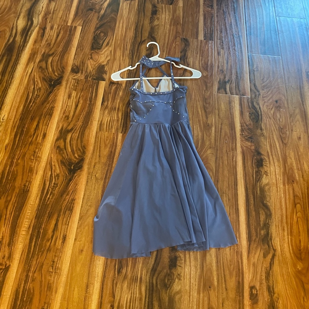 Blue lyrical dance costume